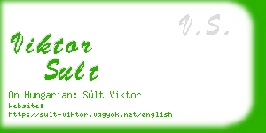 viktor sult business card